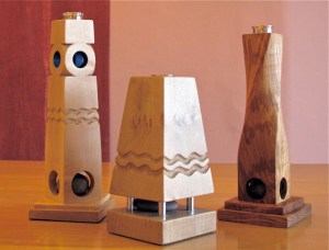 Handmade candlesticks by Paul Swatridge